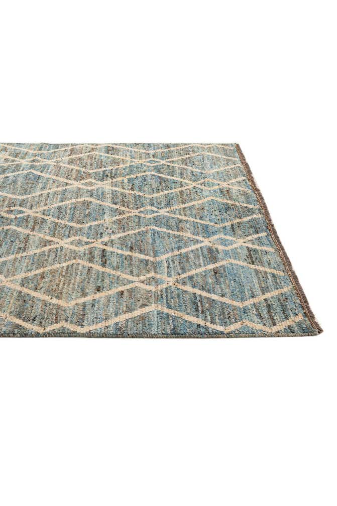 6' x 7' 11 Hand Knotted Moroccan Wool Rug