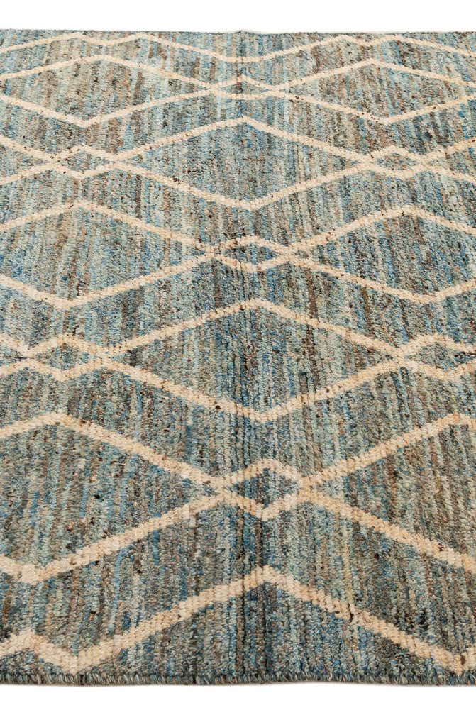 6' x 7' 11 Hand Knotted Moroccan Wool Rug