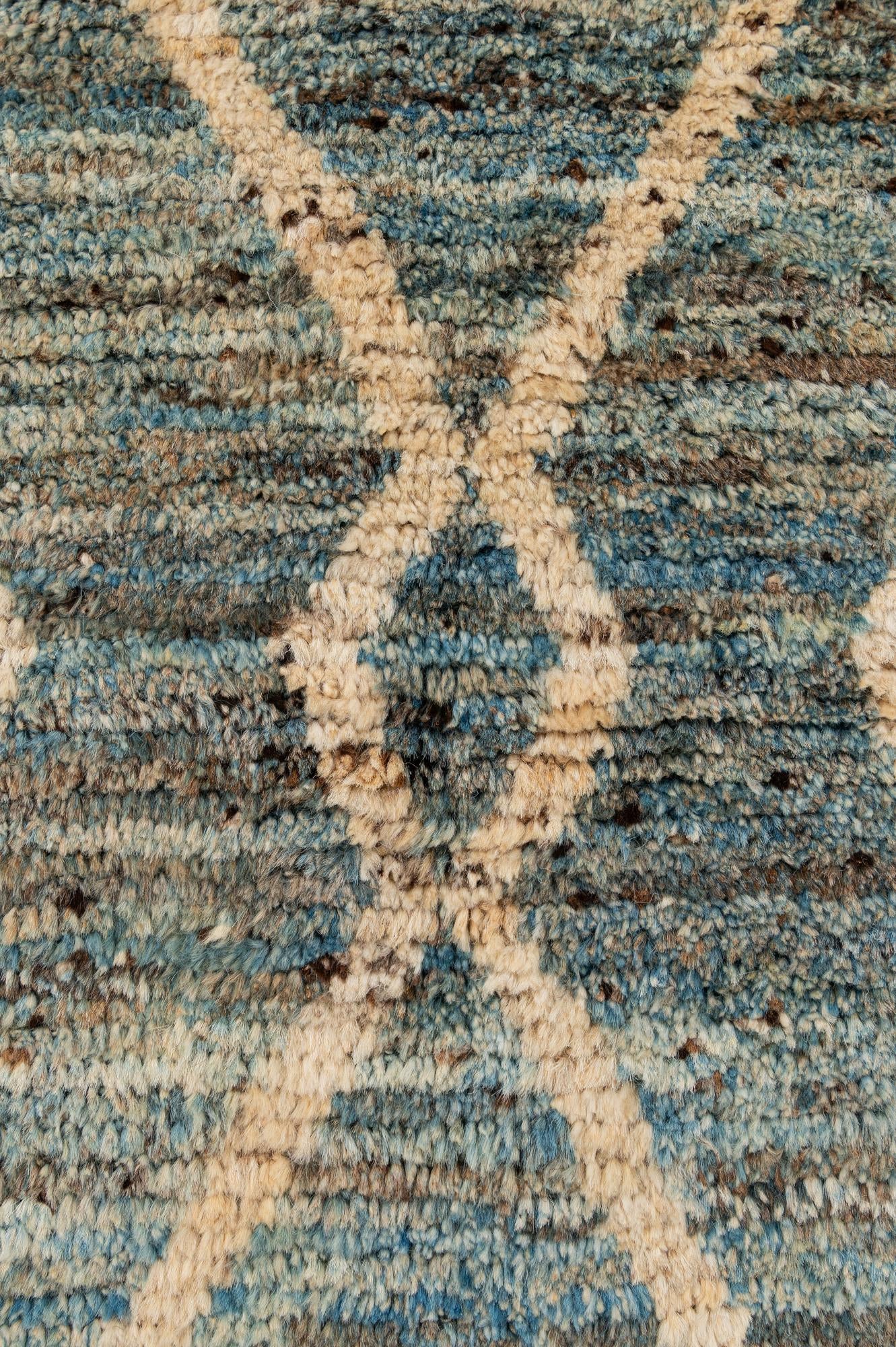 6' x 7' 11 Hand Knotted Moroccan Wool Rug