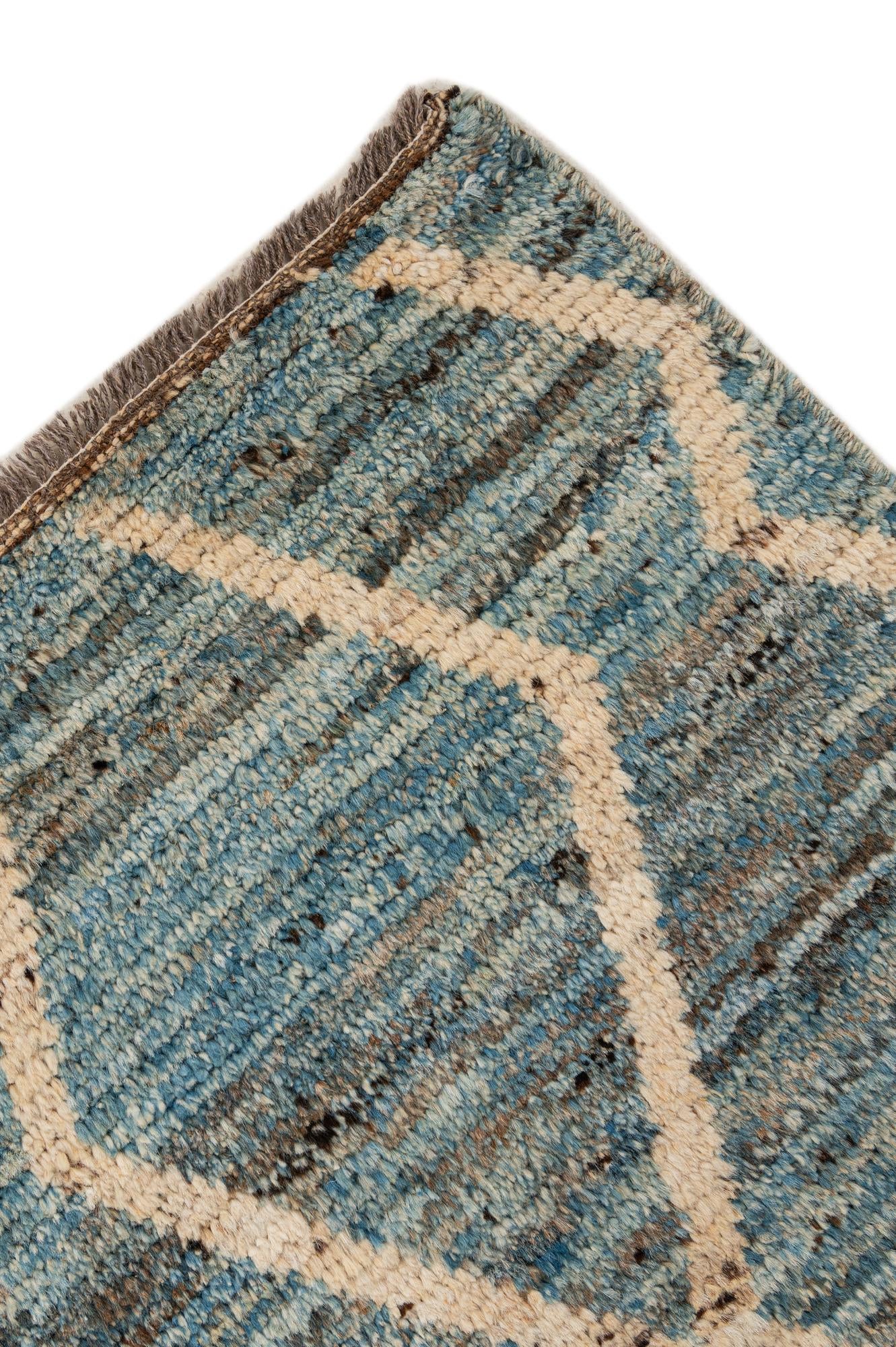 6' x 7' 11 Hand Knotted Moroccan Wool Rug