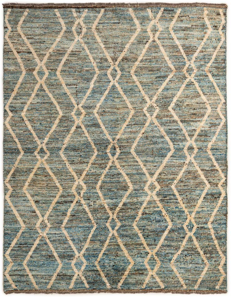Detail image of 6' x 7' 11 Hand Knotted Moroccan Wool Rug