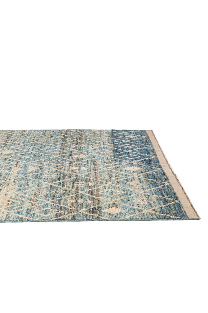 6' 6 x 9' 7 Hand Knotted Moroccan Wool Rug