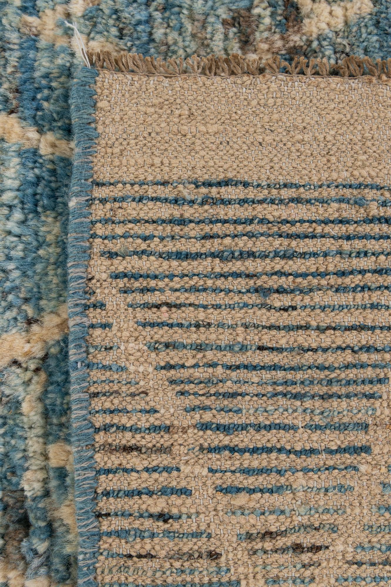 6' 6 x 9' 7 Hand Knotted Moroccan Wool Rug