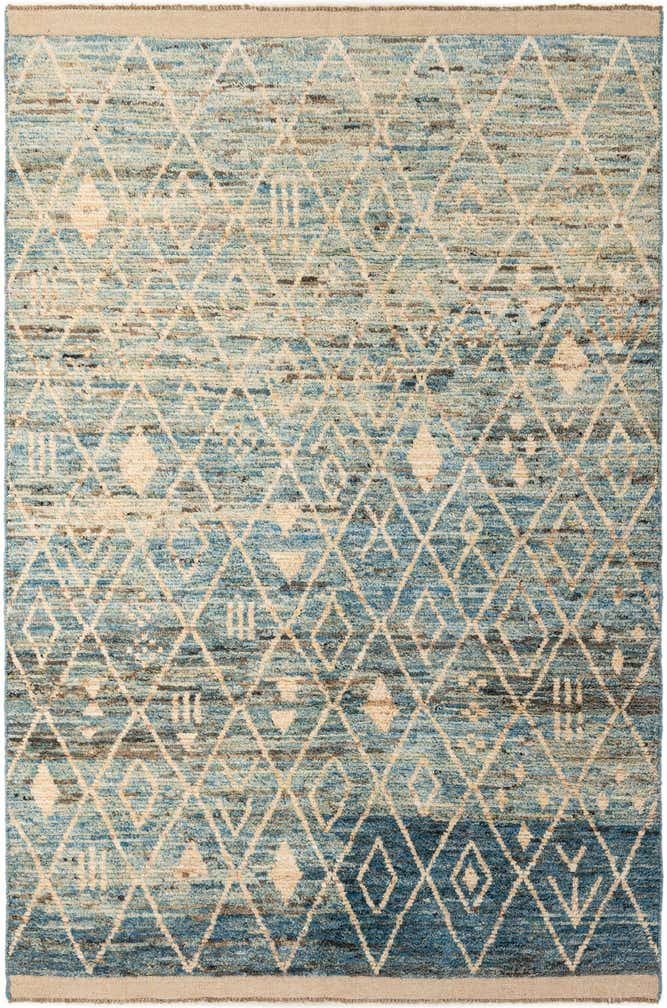 6' 6 x 9' 7 Hand Knotted Moroccan Wool Rug