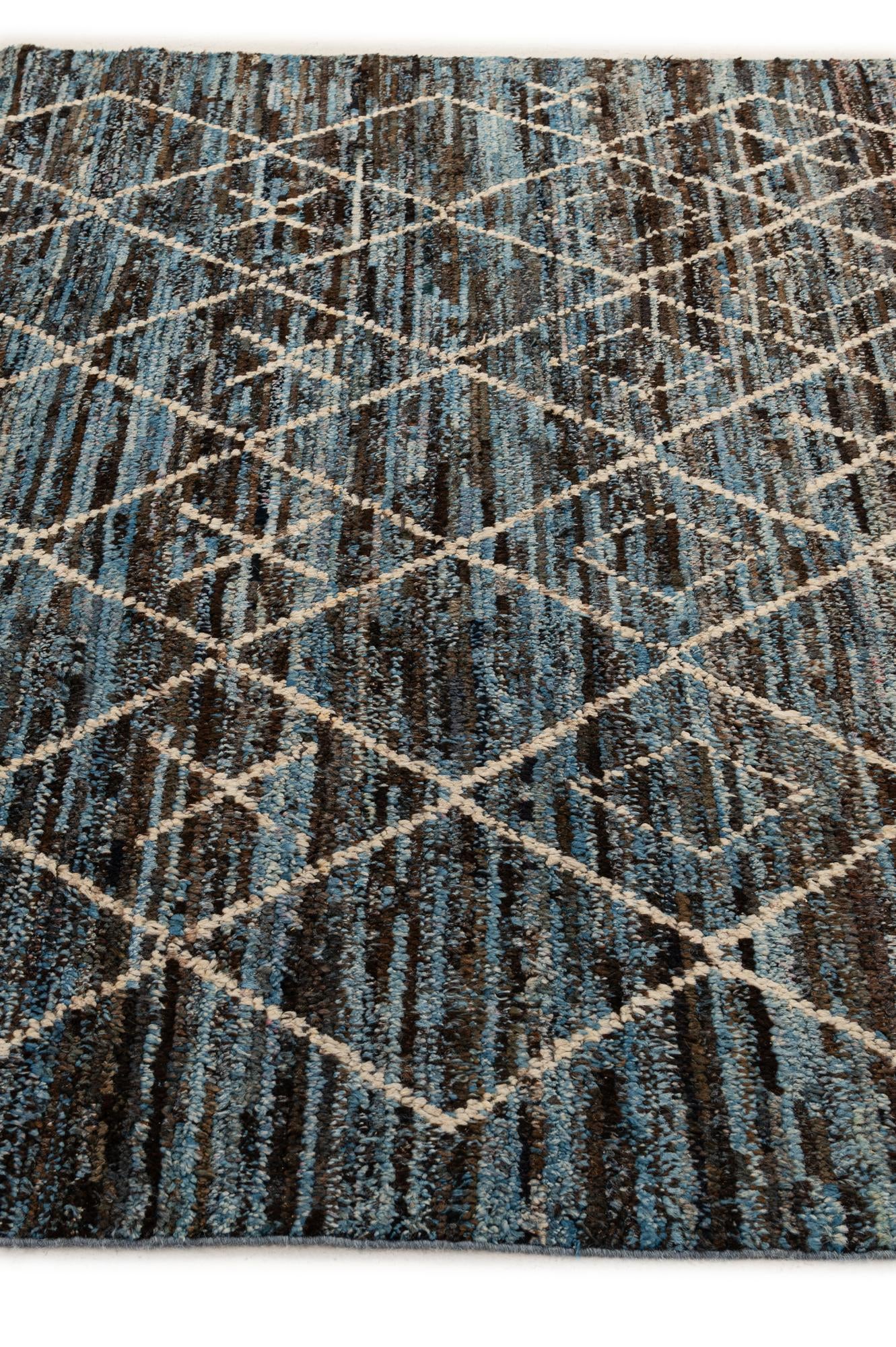 6' 5 x 9' 11 Hand Knotted Moroccan Wool Rug
