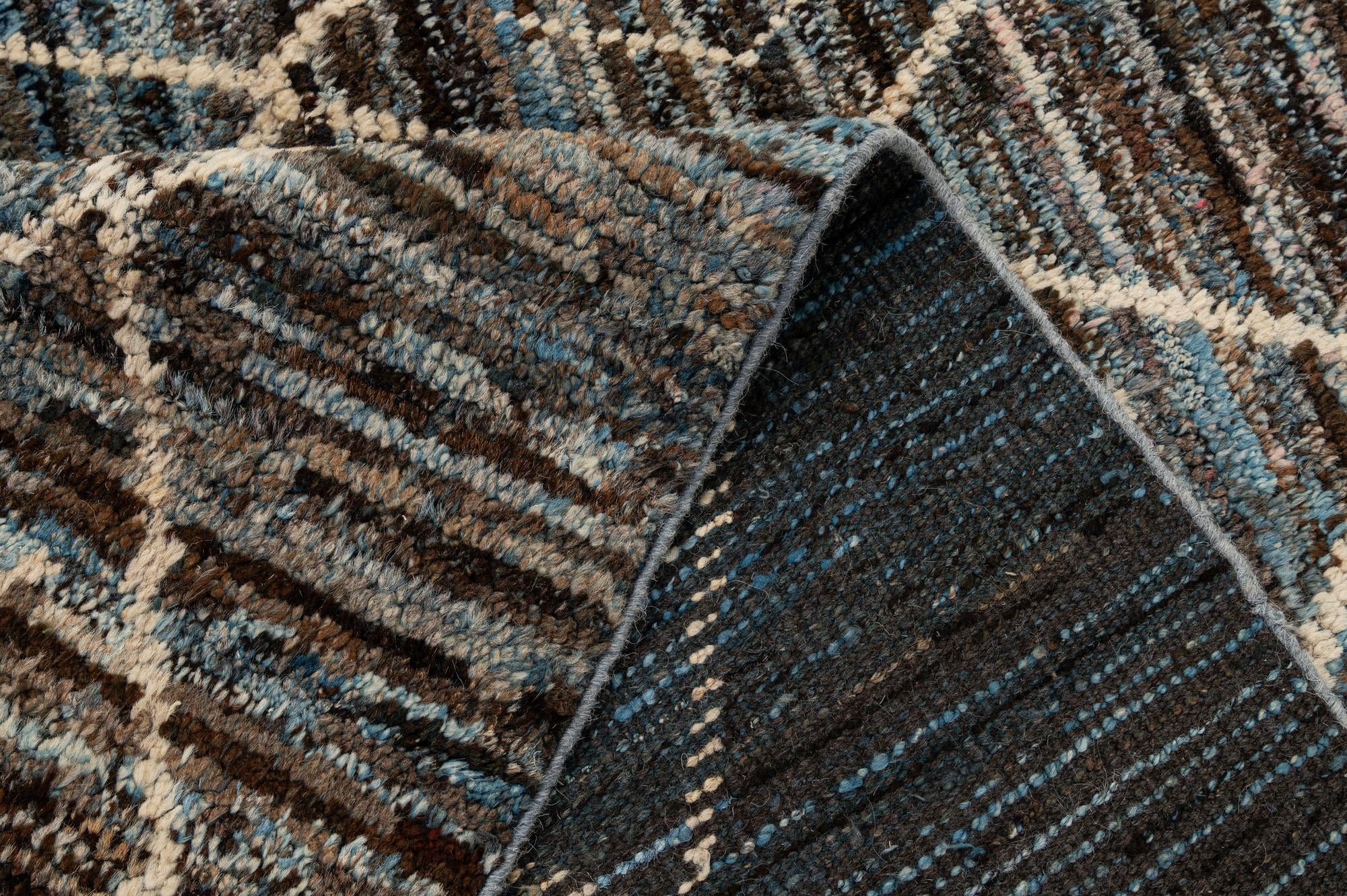 6' 5 x 9' 11 Hand Knotted Moroccan Wool Rug