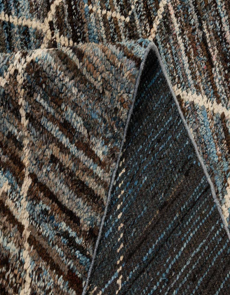 Detail image of 6' 5 x 9' 11  Hand Knotted Moroccan Wool Rug