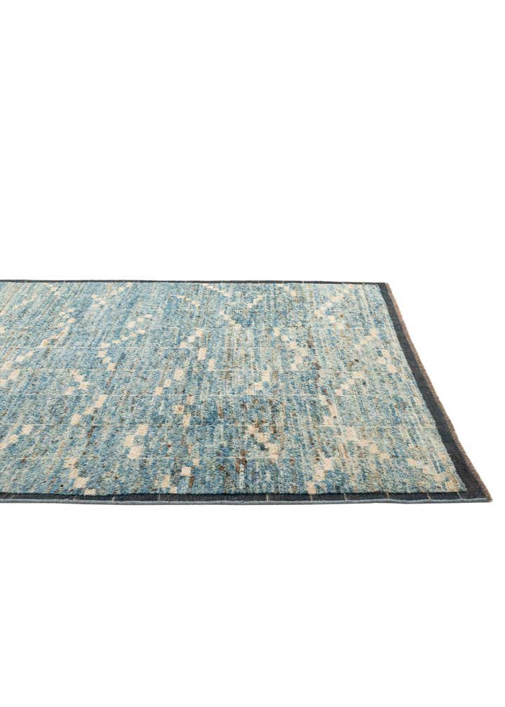 6' 7 x 9' 3 Hand Knotted Moroccan Wool Rug