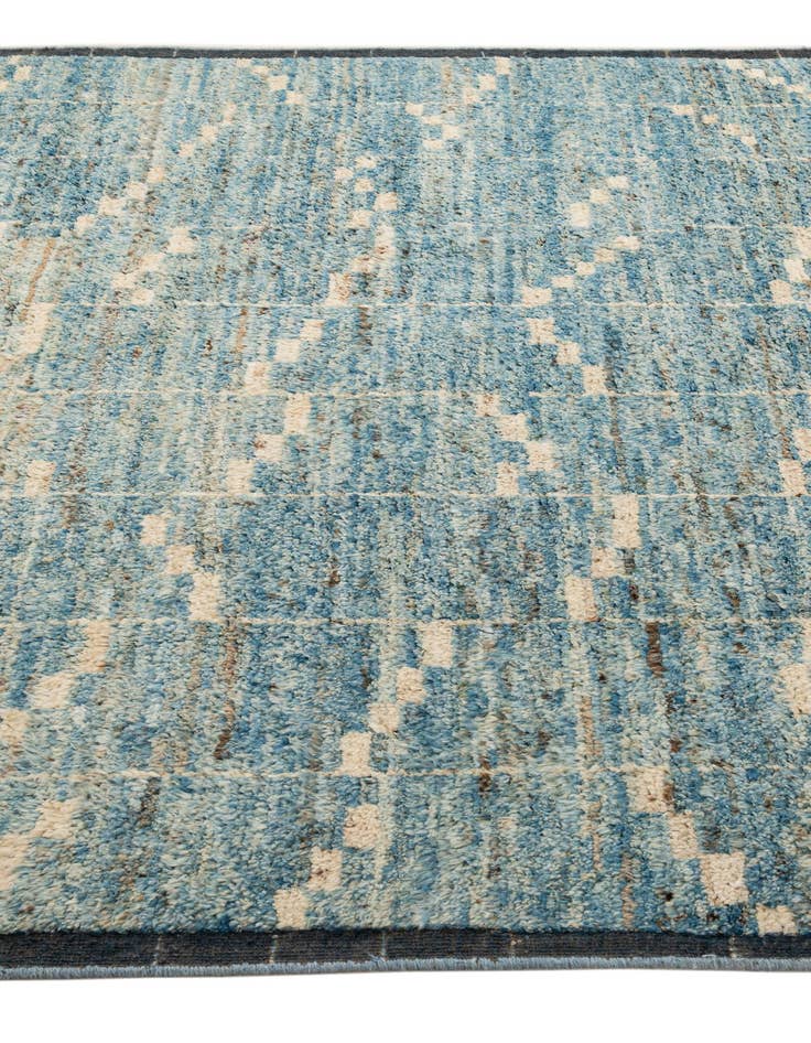 Detail image of 6' 7 x 9' 3 Hand Knotted Moroccan Wool Rug