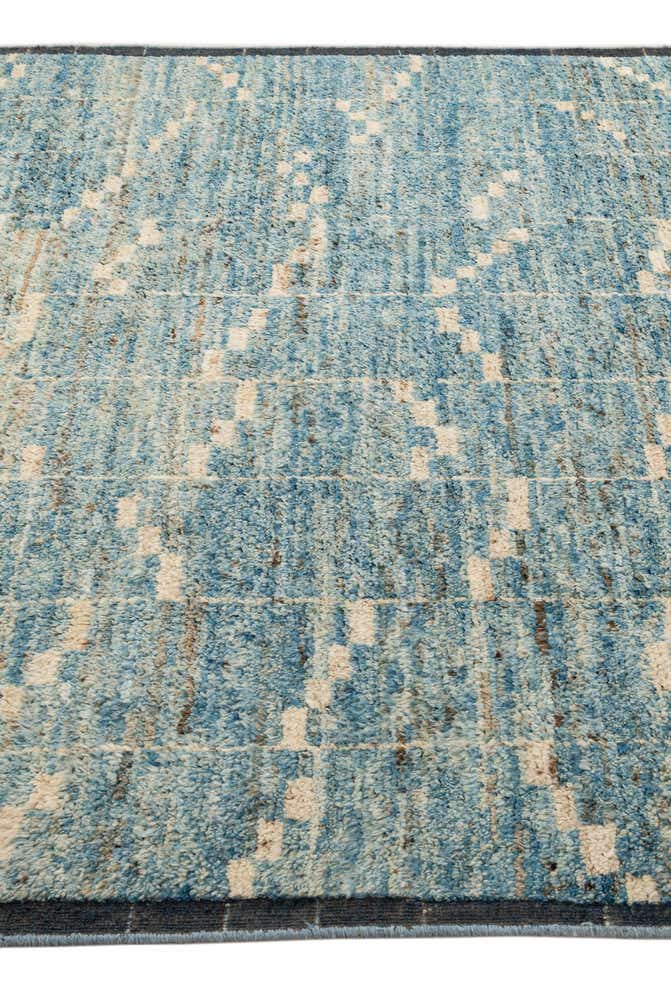 6' 7 x 9' 3 Hand Knotted Moroccan Wool Rug