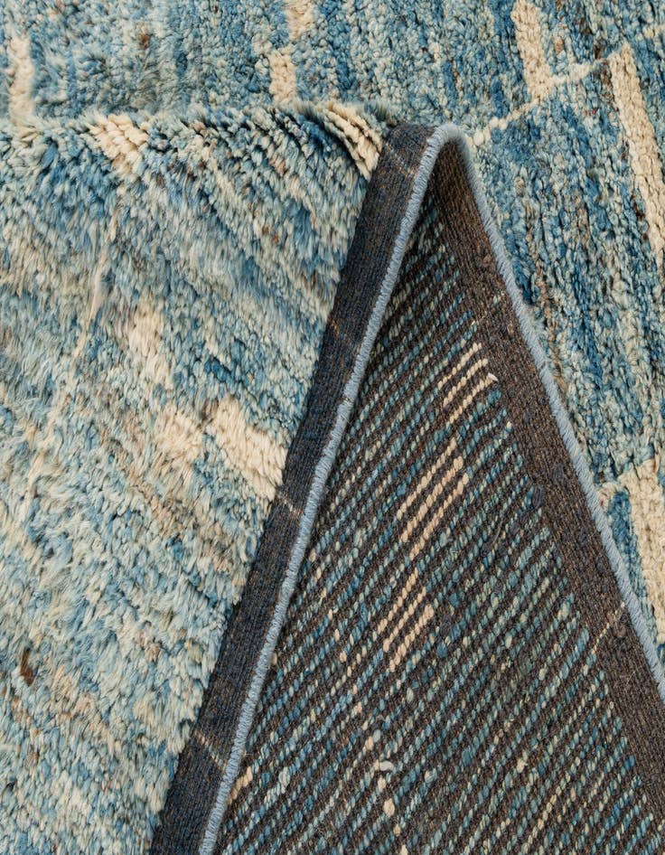 Detail image of 6' 7 x 9' 3  Hand Knotted Moroccan Wool Rug