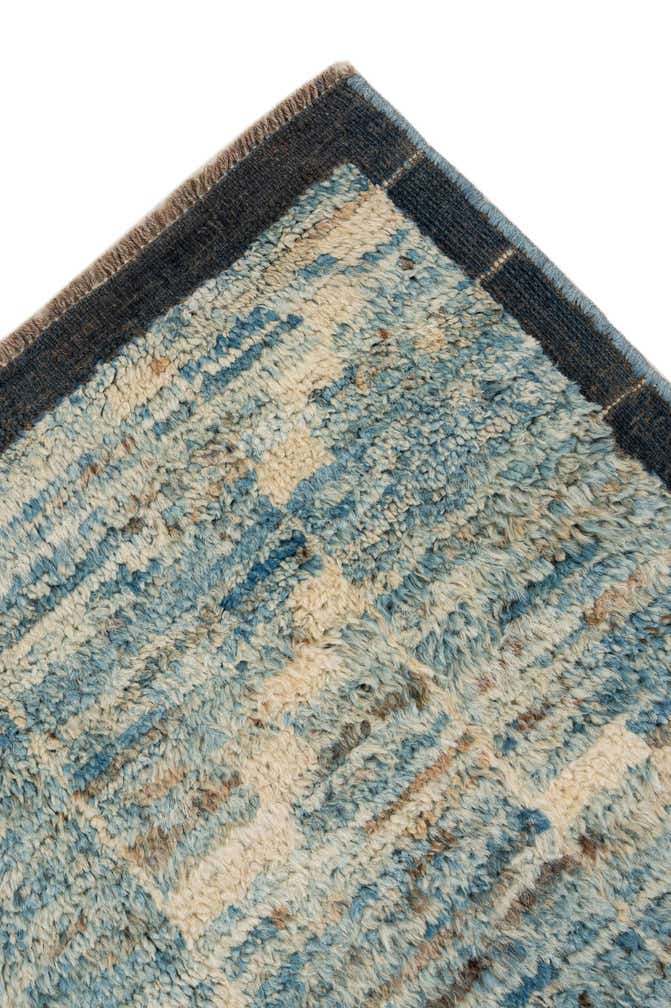 6' 7 x 9' 3 Hand Knotted Moroccan Wool Rug