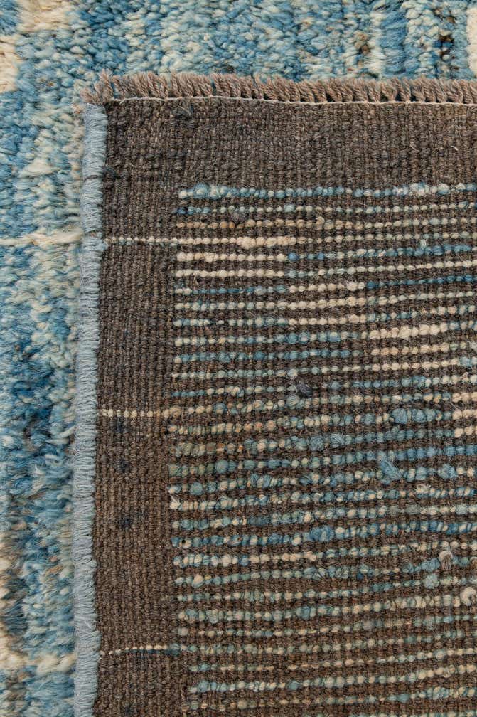 6' 7 x 9' 3 Hand Knotted Moroccan Wool Rug