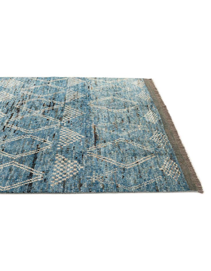 Detail image of 6' 5 x 10' Hand Knotted Moroccan Wool Rug