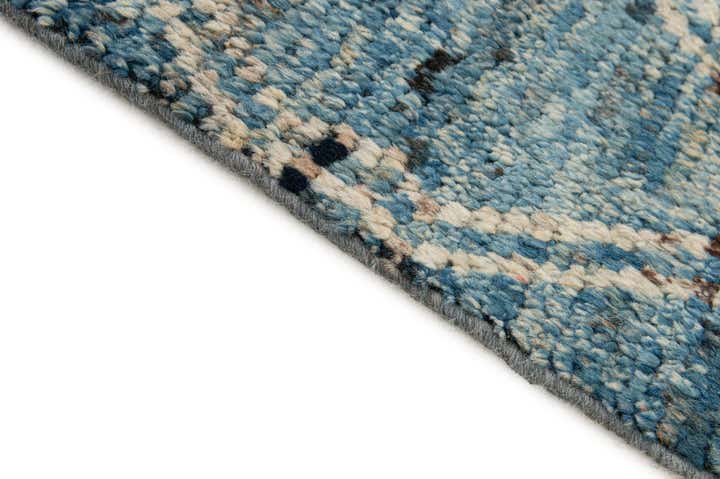 6' 5 x 10' Hand Knotted Moroccan Wool Rug