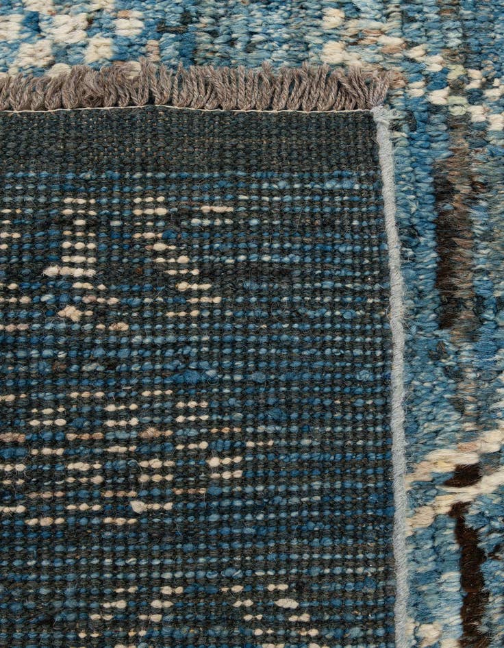 Detail image of 6' 5 x 10'  Hand Knotted Moroccan Wool Rug