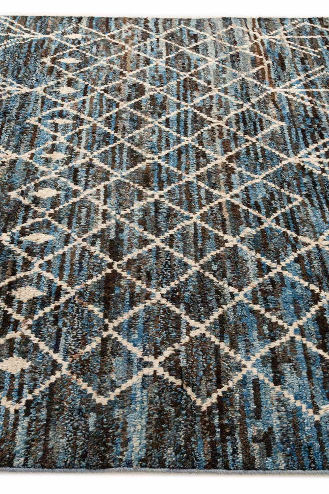 6' 6 x 9' 5 Hand Knotted Moroccan Wool Rug
