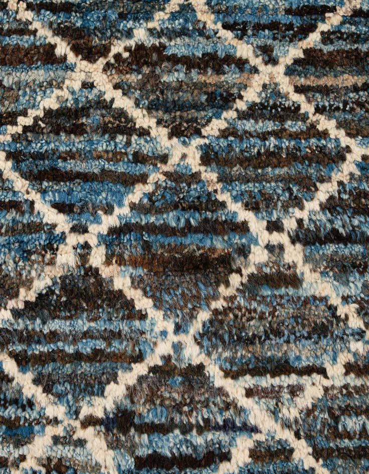 Detail image of 6' 6 x 9' 5  Hand Knotted Moroccan Wool Rug
