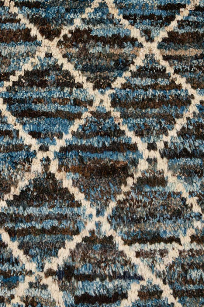 6' 6 x 9' 5 Hand Knotted Moroccan Wool Rug