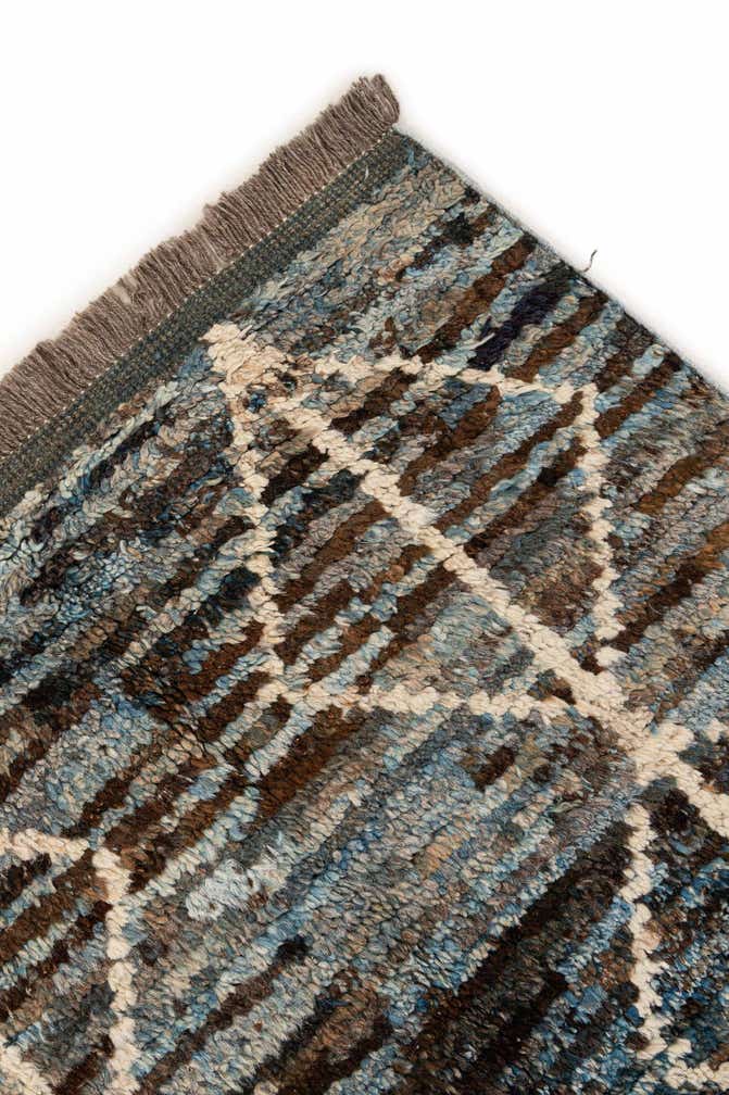 6' 6 x 9' 5 Hand Knotted Moroccan Wool Rug