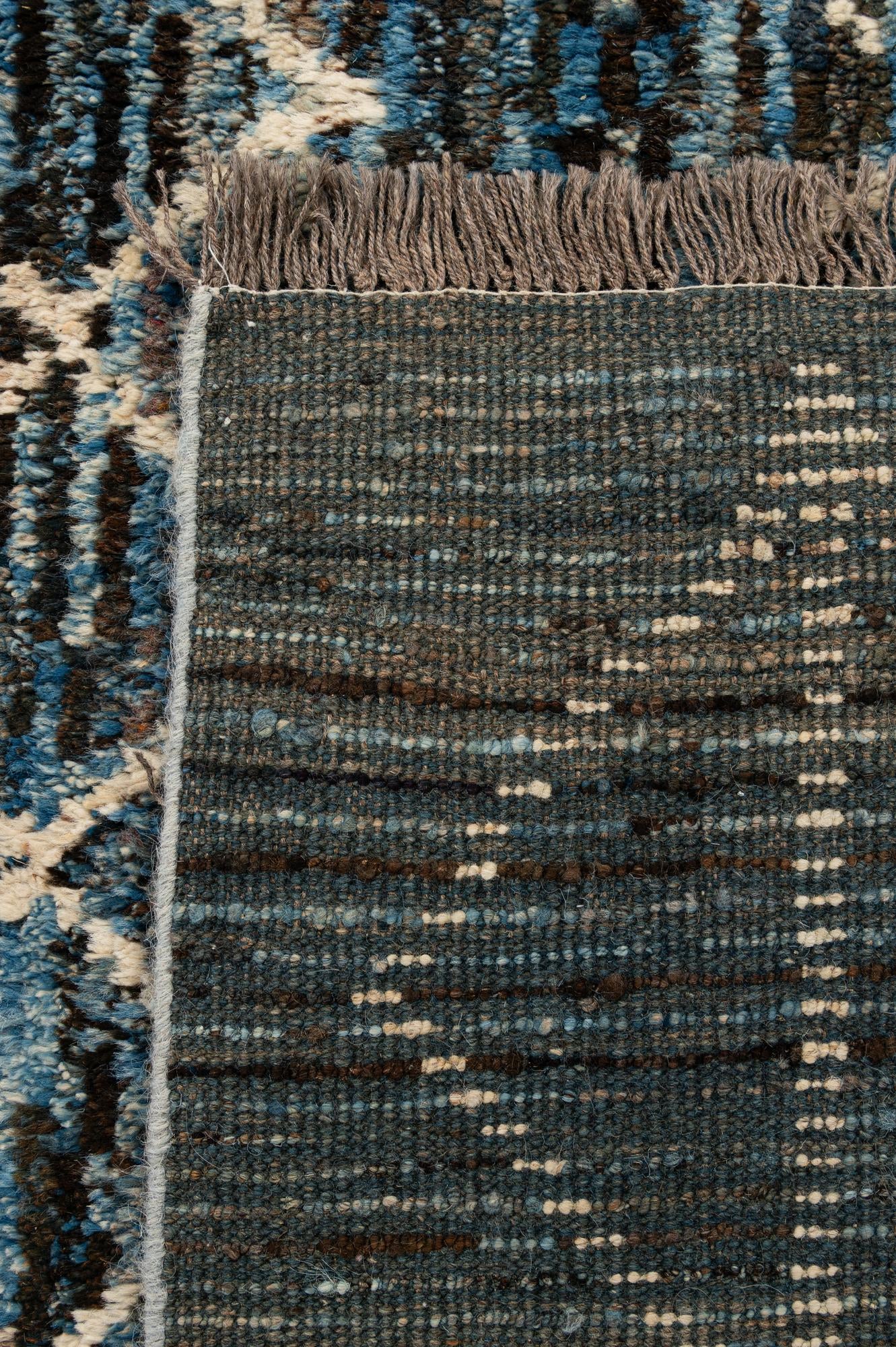 6' 6 x 9' 5 Hand Knotted Moroccan Wool Rug