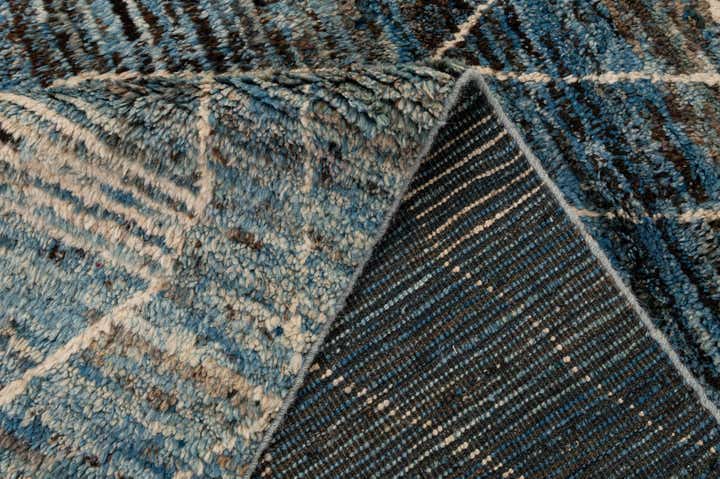 6' 6 x 9' 9 Hand Knotted Moroccan Wool Rug