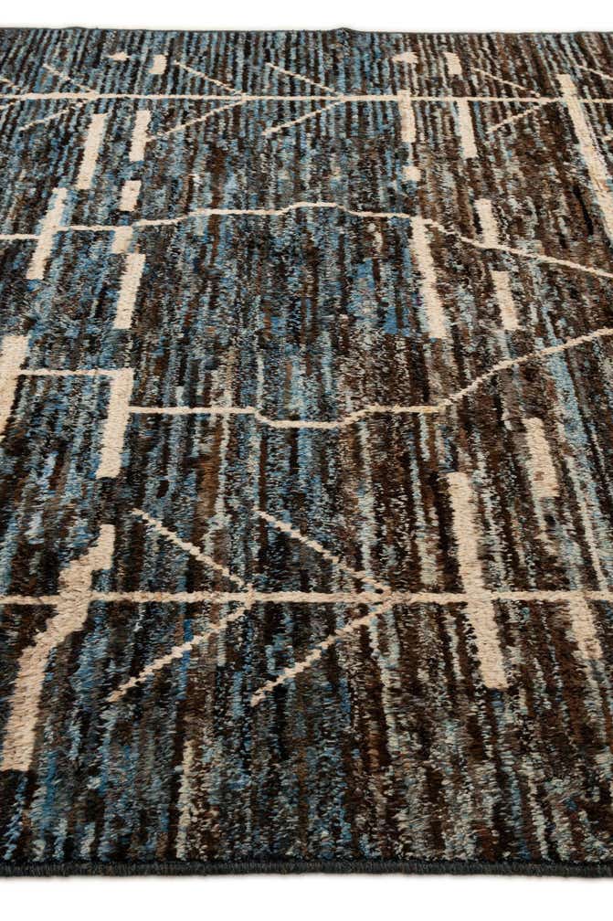 8' 5 x 10' Hand Knotted Moroccan Wool Rug