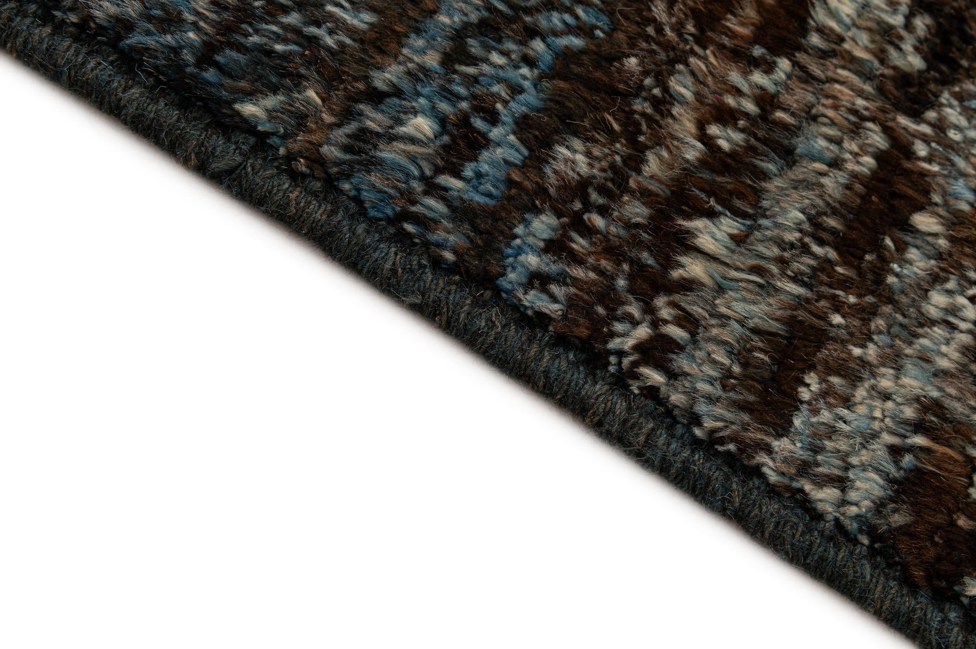 8' 5 x 10' Hand Knotted Moroccan Wool Rug