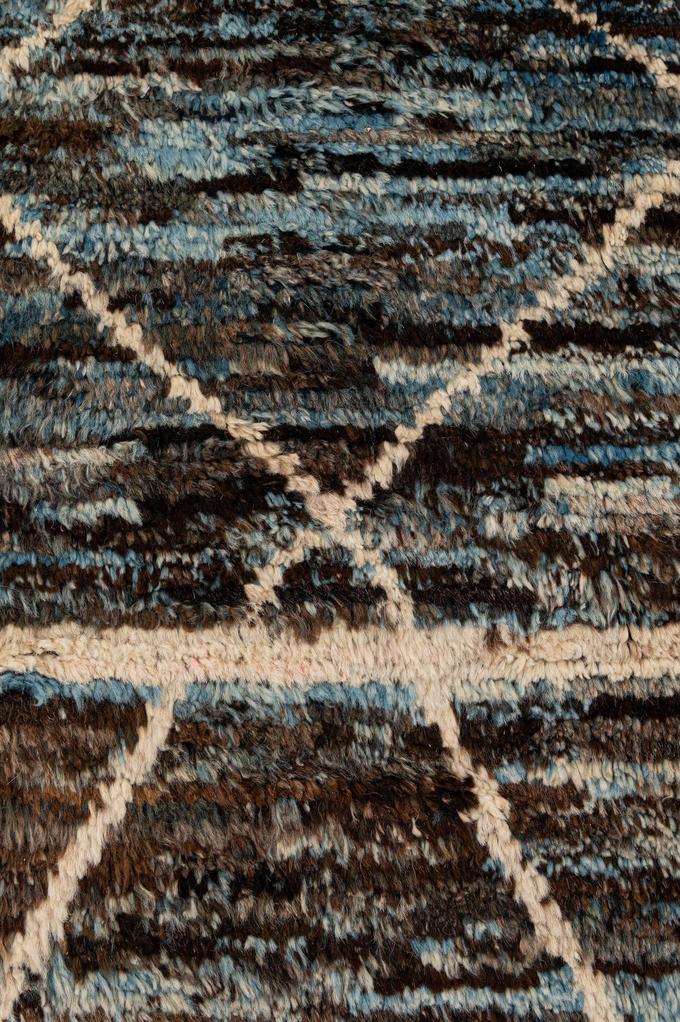 8' 5 x 10' Hand Knotted Moroccan Wool Rug