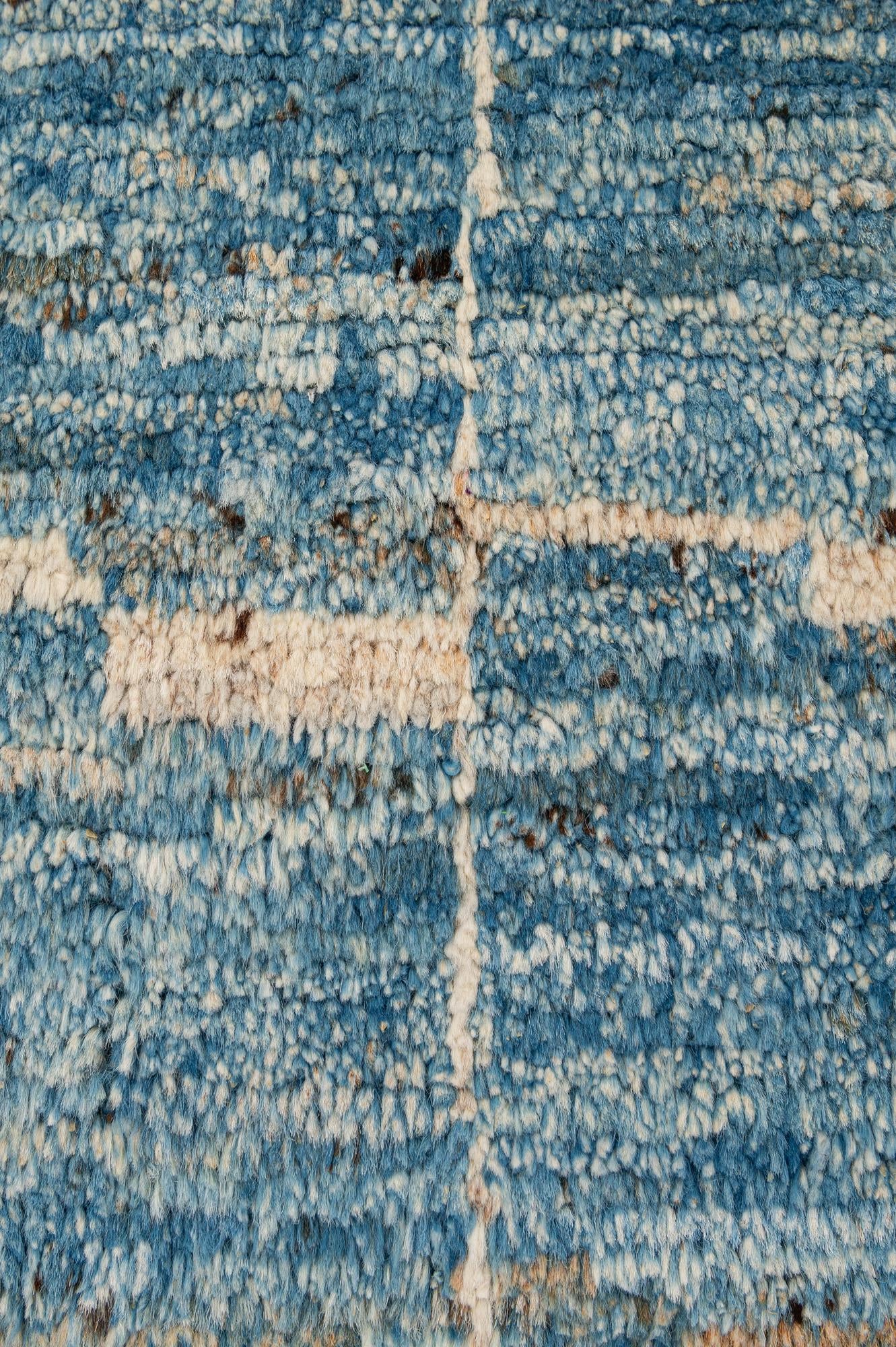 8' 4 x 10' Hand Knotted Moroccan Wool Rug