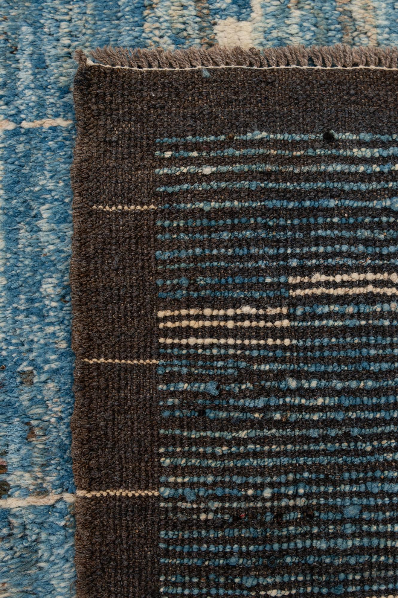 8' 4 x 10' Hand Knotted Moroccan Wool Rug