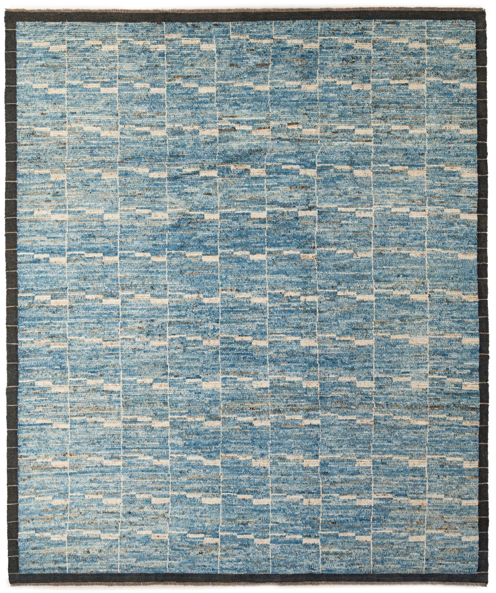 8' 4 x 10' Hand Knotted Moroccan Wool Rug