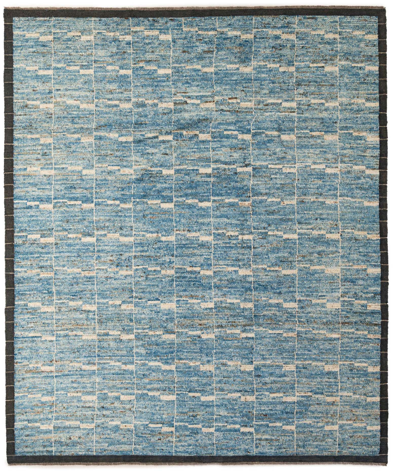 8' 4 x 10' Hand Knotted Moroccan Wool Rug