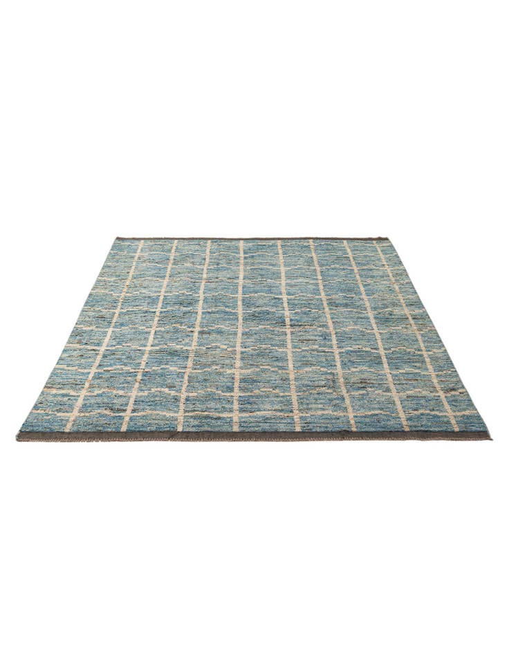 Detail image of 8' 1 x 9' 7 Hand Knotted Moroccan Wool Rug
