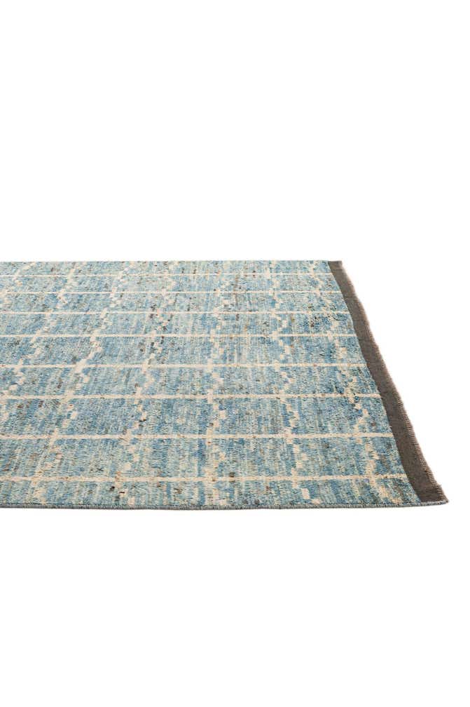 8' 1 x 9' 7 Hand Knotted Moroccan Wool Rug