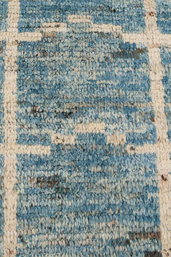 8' 1 x 9' 7 Hand Knotted Moroccan Wool Rug