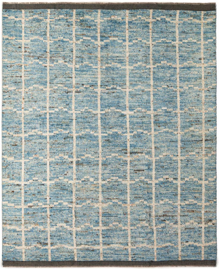 Detail image of 8' 1 x 9' 7 Hand Knotted Moroccan Wool Rug