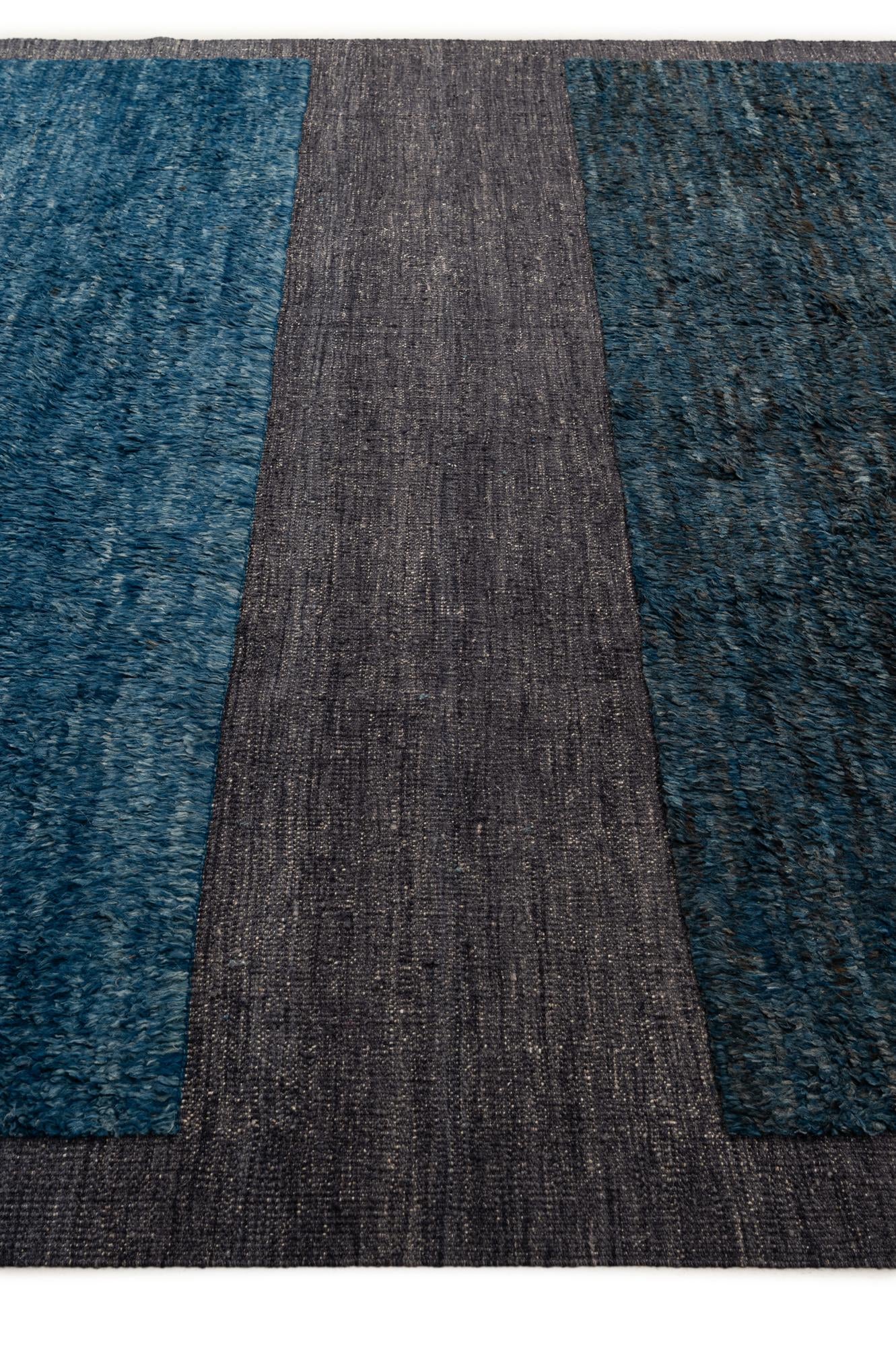 9' 4 x 11' 7 Hand Knotted Moroccan Wool Rug