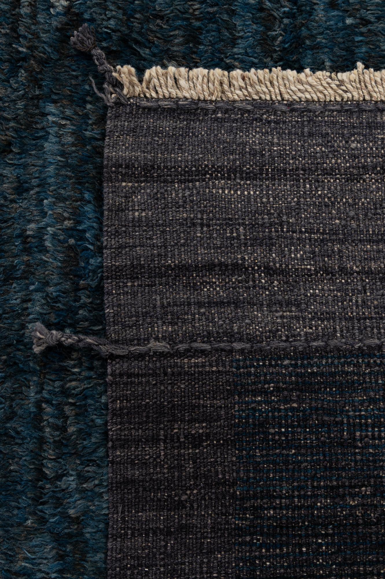 9' 4 x 11' 7 Hand Knotted Moroccan Wool Rug