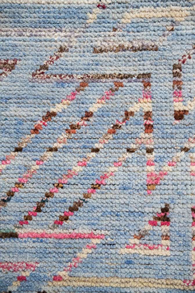 13' 2 x 15' 4 Hand Knotted Moroccan Wool Rug