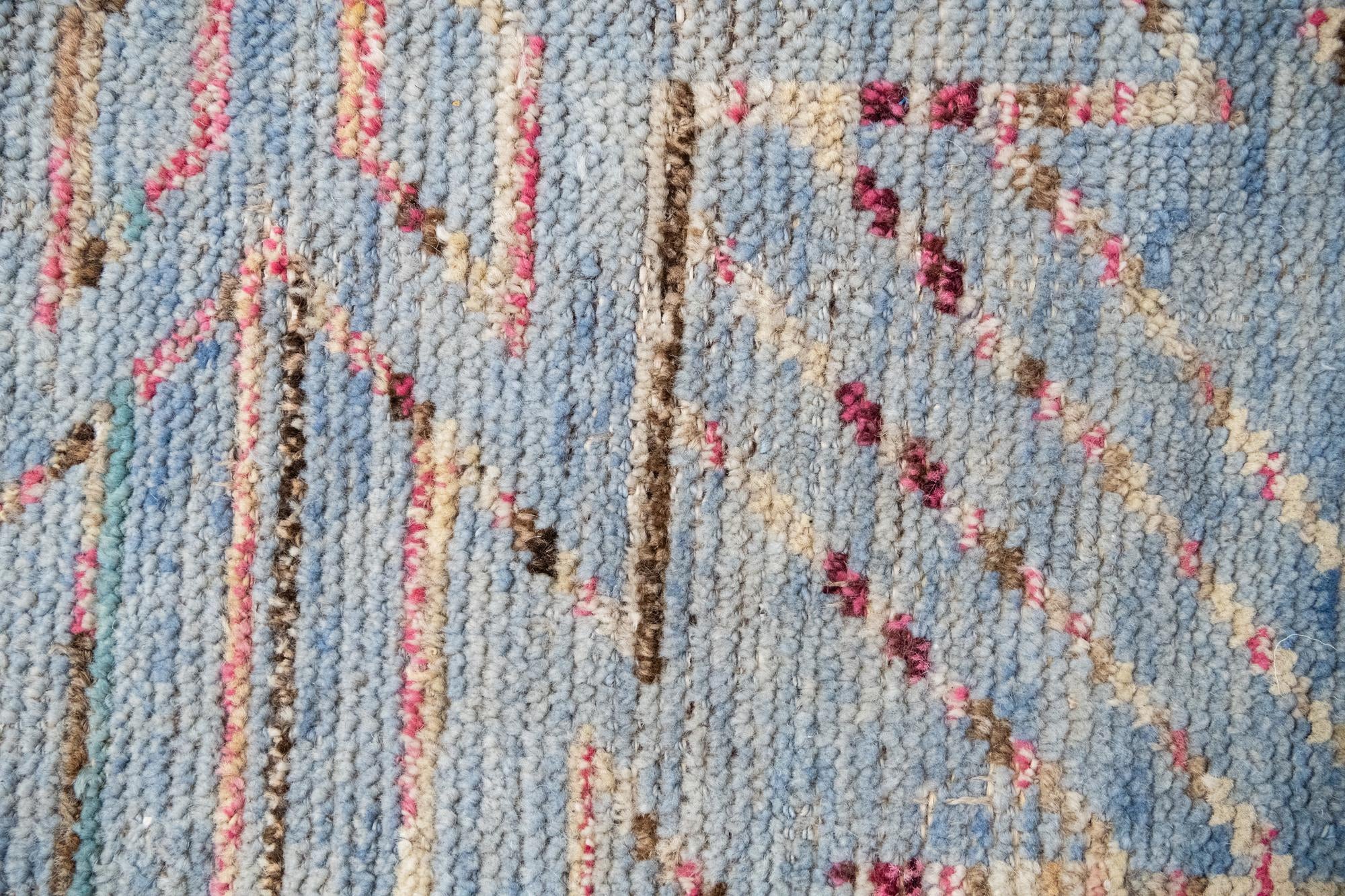 13' 2 x 15' 4 Hand Knotted Moroccan Wool Rug