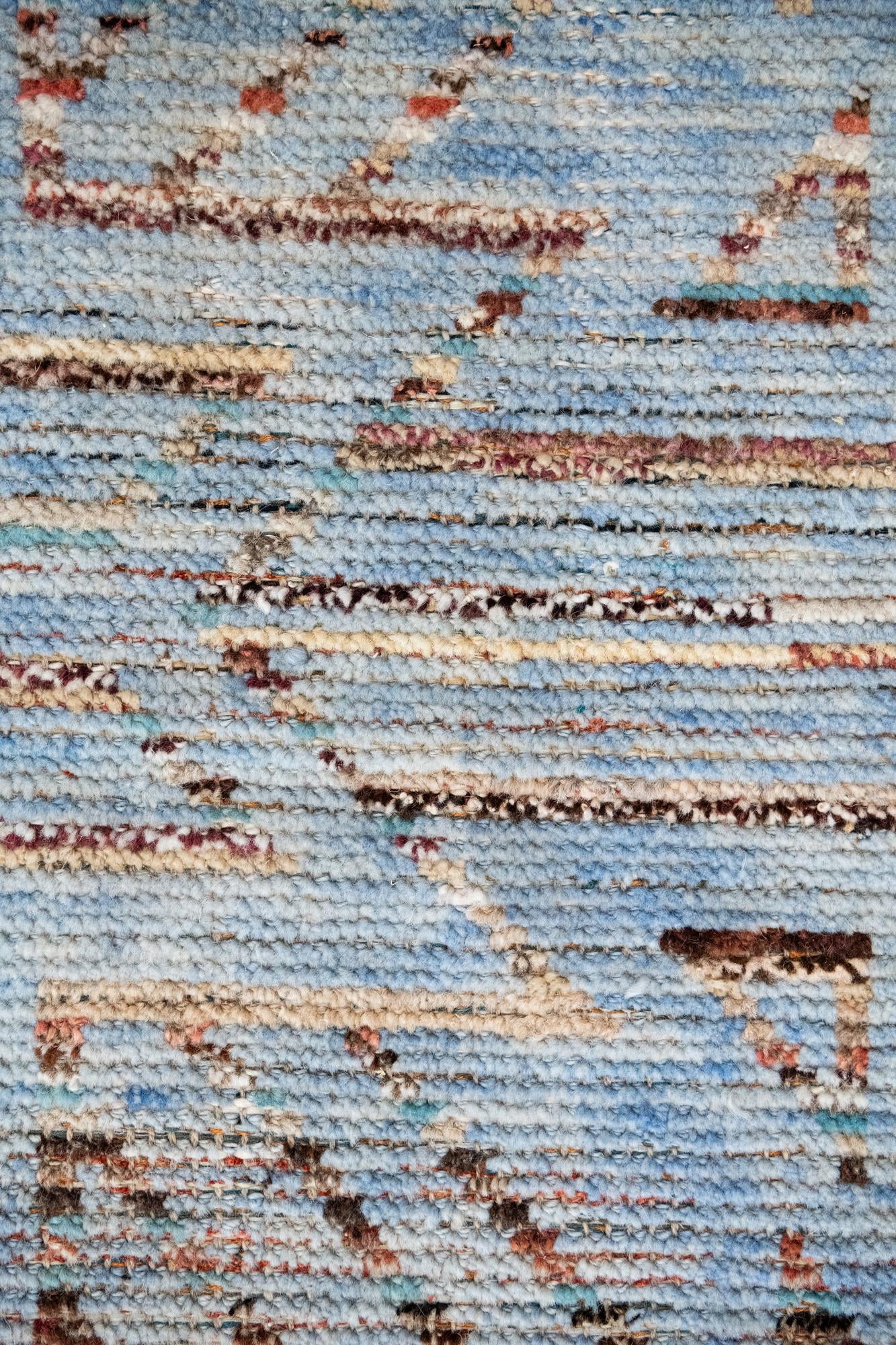 13' 2 x 15' 4 Hand Knotted Moroccan Wool Rug