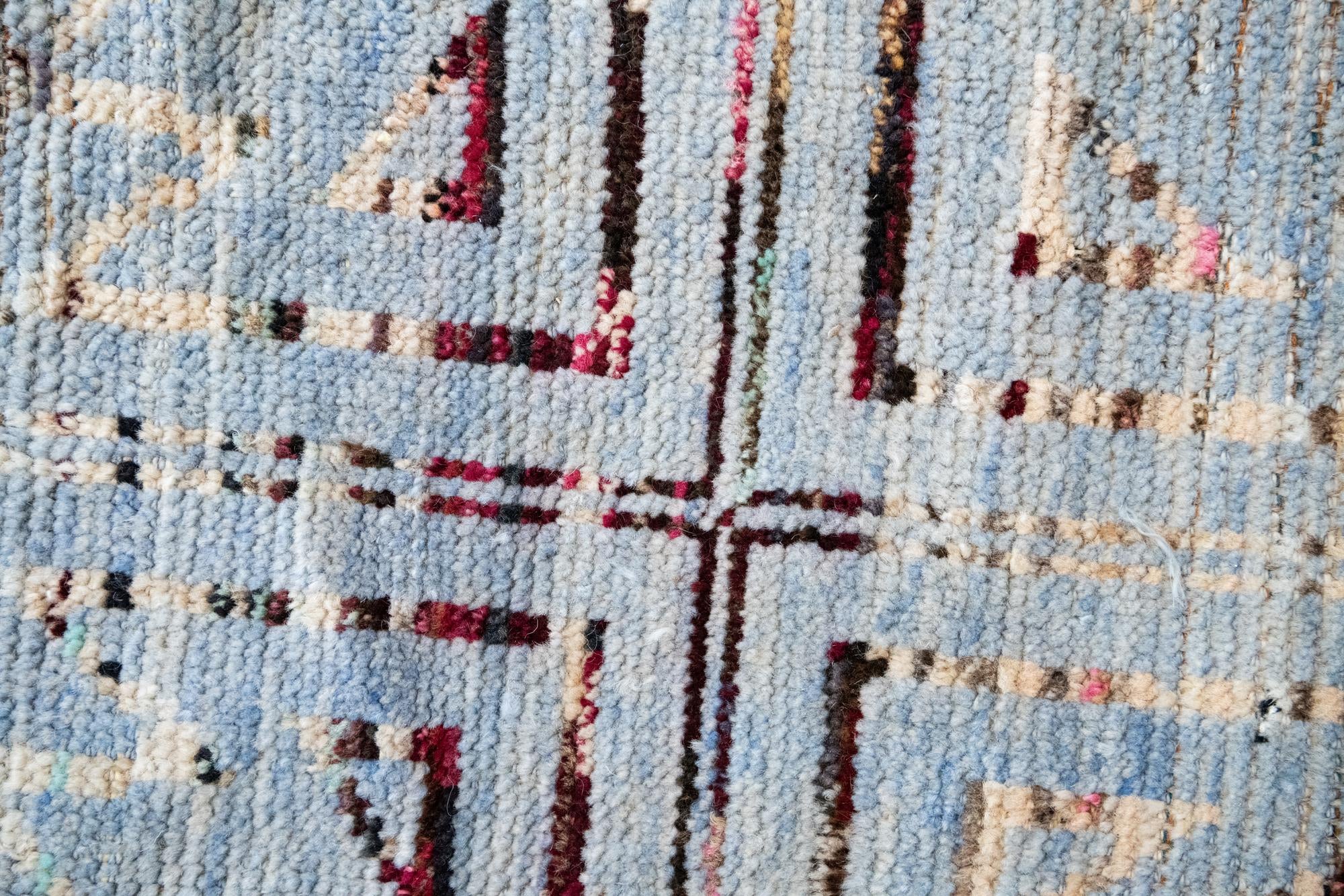 13' 2 x 15' 4 Hand Knotted Moroccan Wool Rug