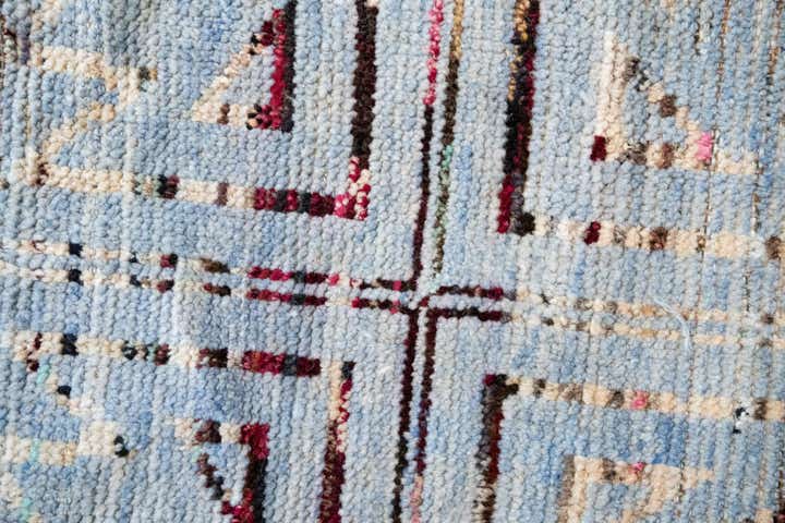 13' 2 x 15' 4 Hand Knotted Moroccan Wool Rug