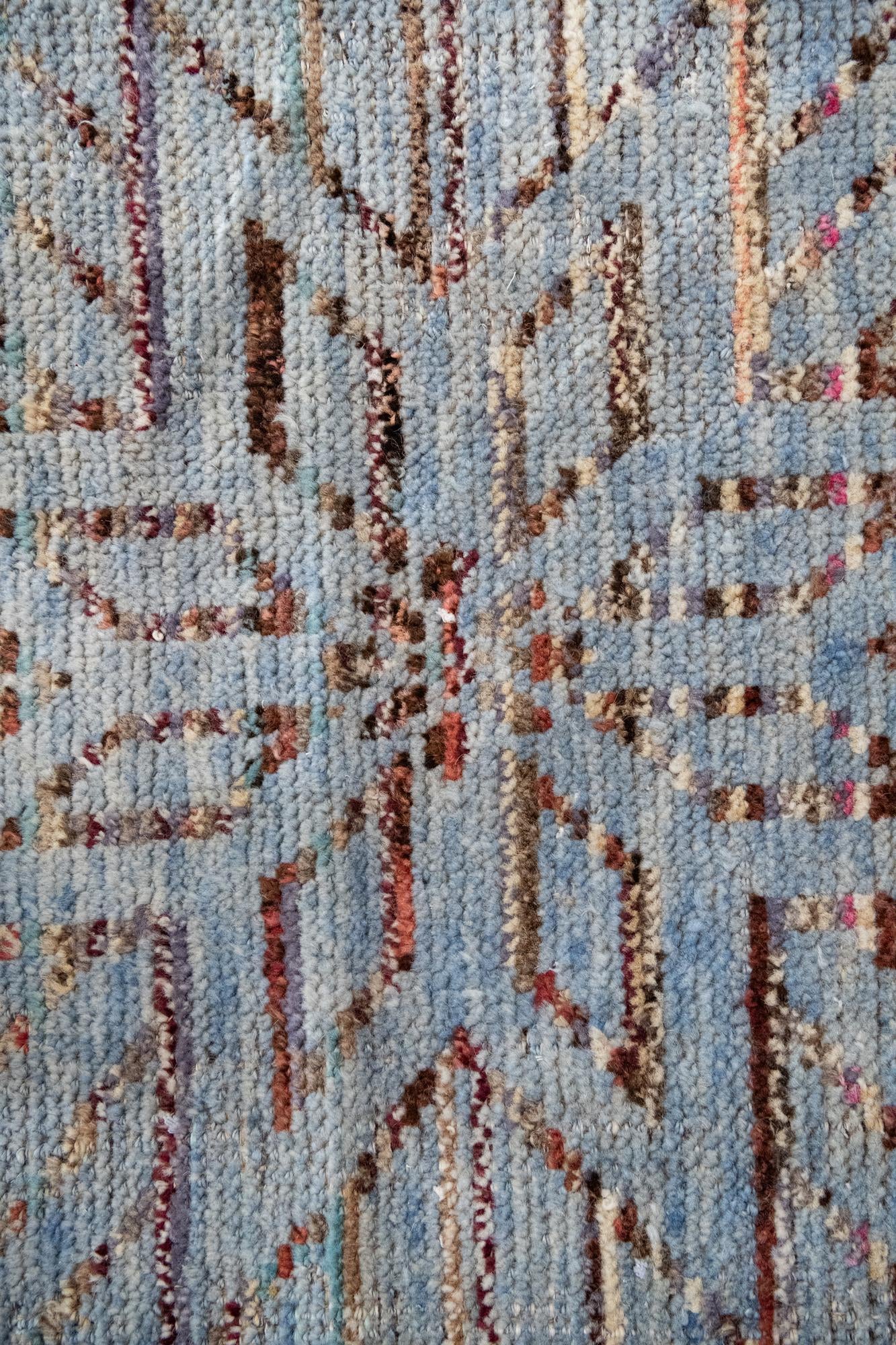 13' 2 x 15' 4 Hand Knotted Moroccan Wool Rug