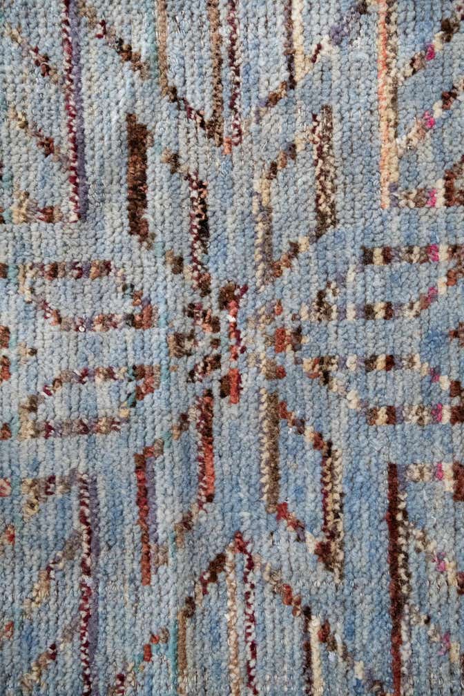 13' 2 x 15' 4 Hand Knotted Moroccan Wool Rug