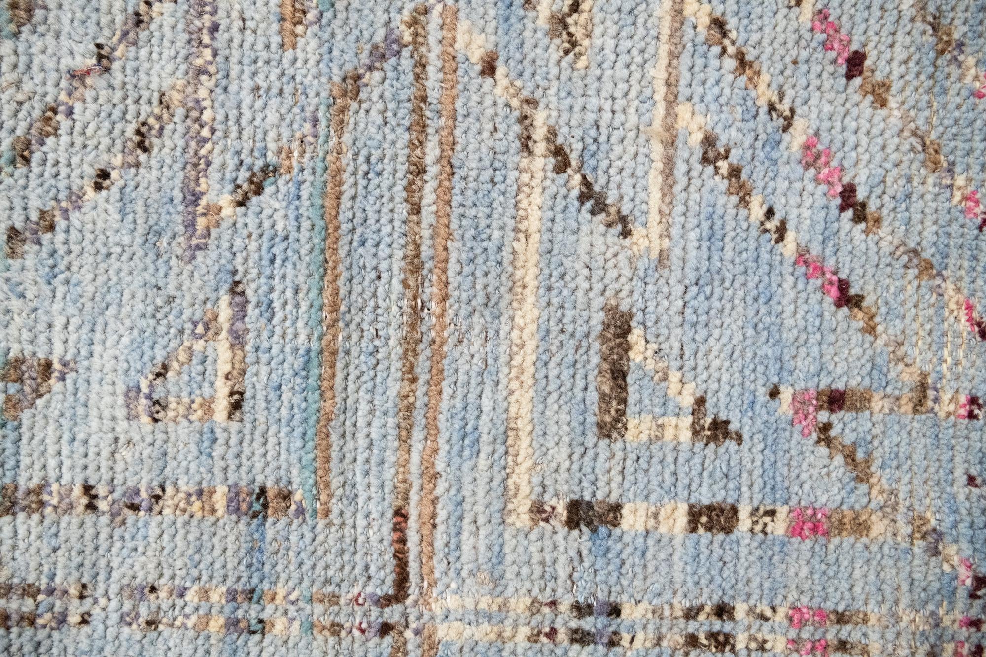13' 2 x 15' 4 Hand Knotted Moroccan Wool Rug