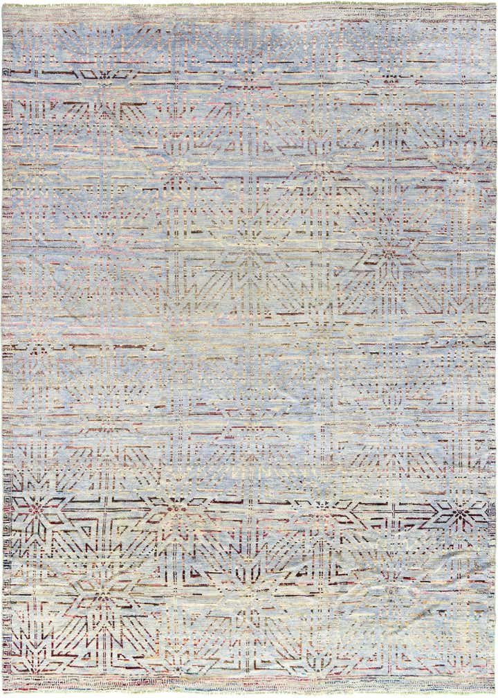 13' 2 x 15' 4 Hand Knotted Moroccan Wool Rug
