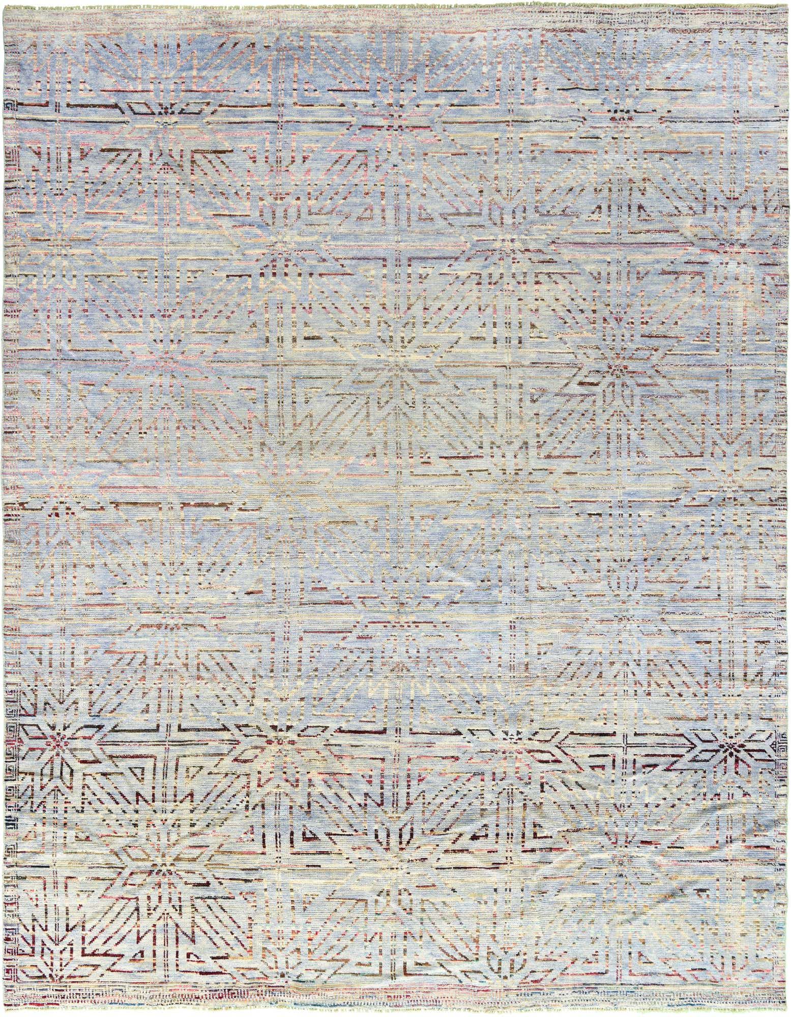 13' 2 x 15' 4 Hand Knotted Moroccan Wool Rug