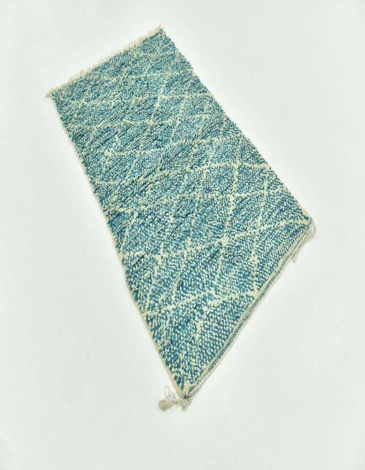 Detail image of 3' 3 x 5' 3 Hand Knotted Moroccan Wool Rug